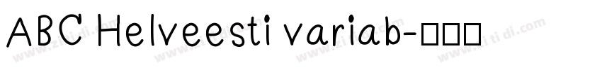 ABC Helveesti variab字体转换